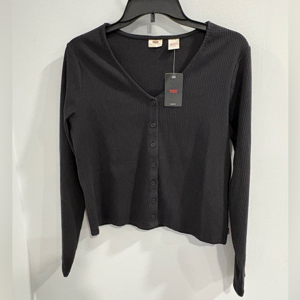 Levi's Classic Black Button-Down Top